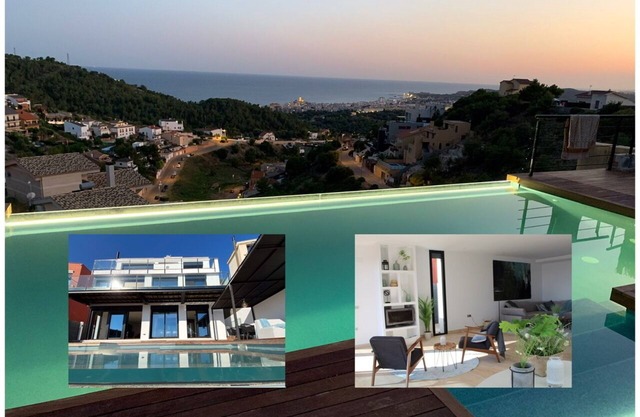 Villa Colina Sitges completely renovated, new pool, sea views from every room