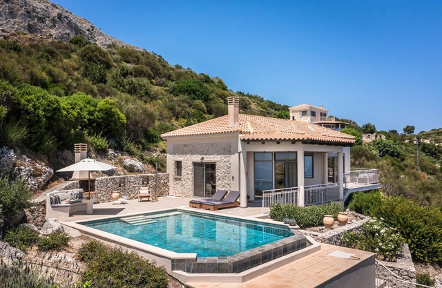 Villa Eros | Old Skala | Kefalonia , - JUST FOR THE 2 OF YOU . RATED "EXCEPTIONAL"