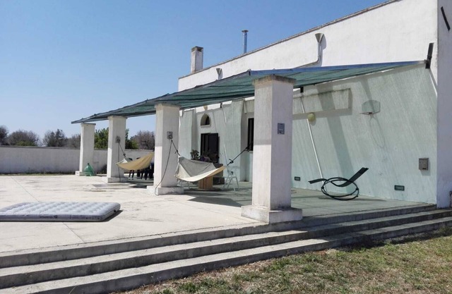 villa in the countryside with olive grove