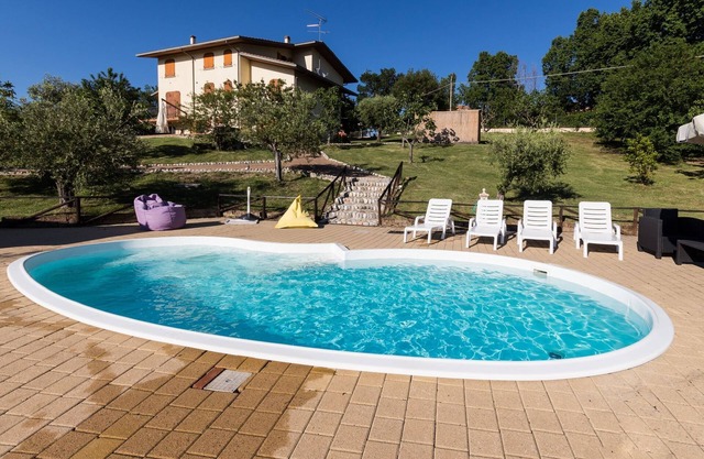 Villa Luca with pool in San Marino, with sea view, 30 km from the beaches of the Adriatic coast