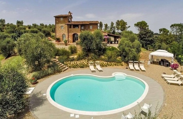 Villa Palaia a stunning villa with p/pool surrounded by seven hectares of olive grove close to ...