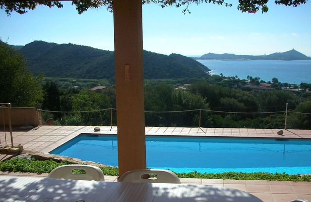 Villasimius breathtaking sea view, 9 sleeps with private pool and WIFI