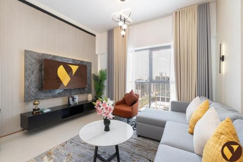 Vogue One Bedroom Apartment with balcony, access to amazing Pool, Kids Area, located Jumeirah Village Circle JVC