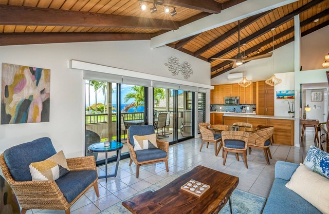 Wailea Ekolu 1204 - Modern Ocean View Condo w/large Lanai, King Bed, & Split AC