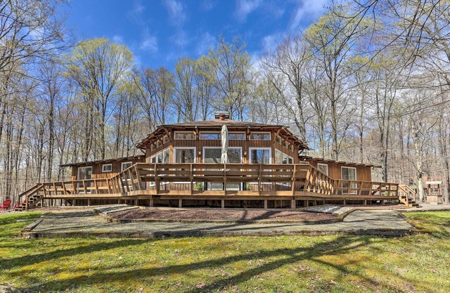 Walk to Big Bass Lake: Family Home w/Deck!