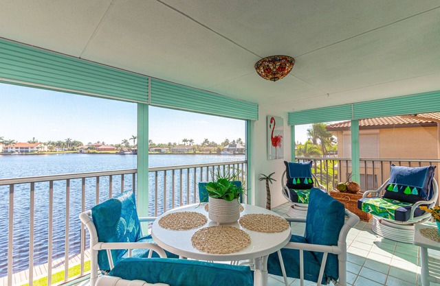 Waterfront Luxury: 2BR Cape Coral Condo with Pool