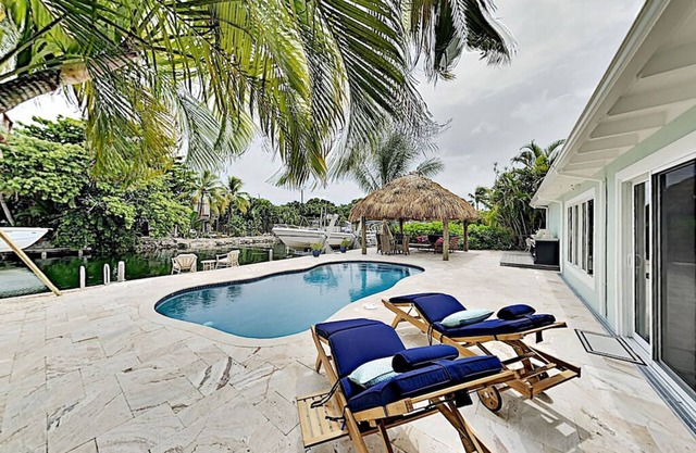 Waterfront Oasis w/Pool, Tiki Lounge, Dock & BBQ