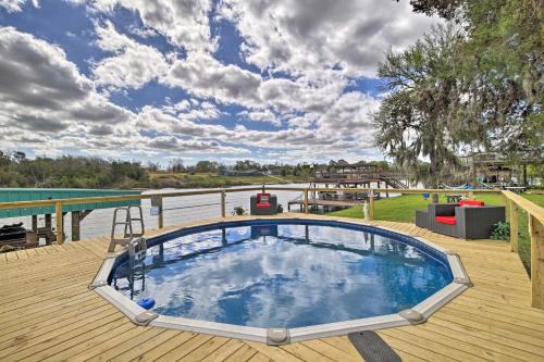 Waterfront San Jacinto River Home with Boat Slip!