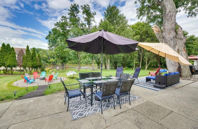 Waterfront Wallkill Duplex Home with Fire Pits!