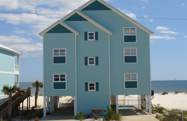 Waves of Grace - Gulf Front House! Private HEATED Pool! JUST STEPS TO THE WATER!