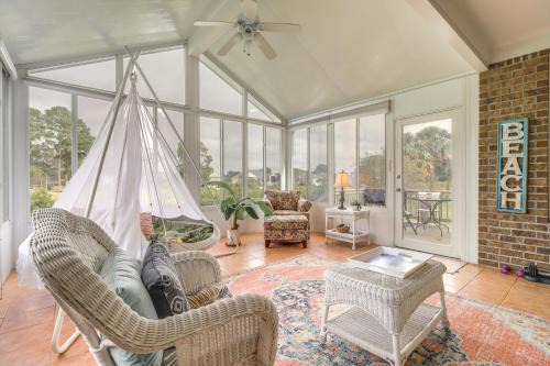 Wilmington Home with Sunroom and Private Deck!