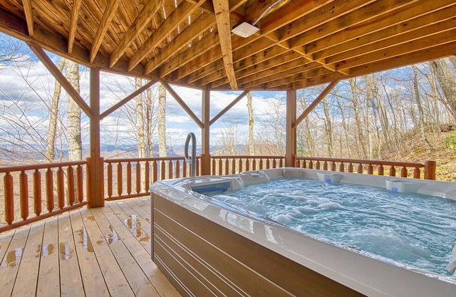 Wings of Dawn, New Hot Tub! in Gated Smoky Mountain Retreat Community