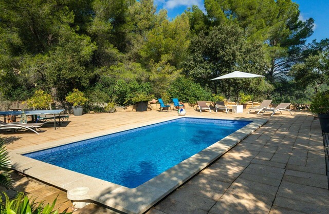 Wonderful private villa for 8 people with A/C, private pool, WIFI, TV, patio and panoramic view