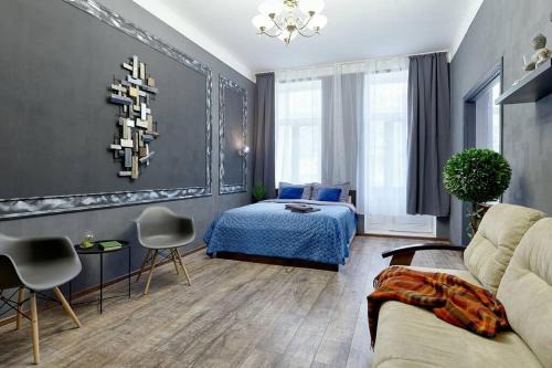 Besarabka Apartment | ЛОФТ 100 м2 - ТРИ РАЗДЕЛЬНЫХ СПАЛЬНИ улица Бассейная 13 метро Дворец спорта
