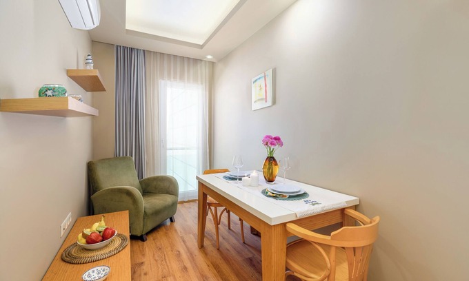 Liman Mahallesi Apartment | 1-Bedroom Studio Apartment in peaceful Antalya with AC, fitness room