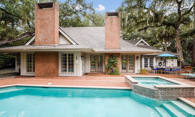 Sea Pines House | 14 South Beach Lane ~ Spacious 6Br Sea Pines Home, 3 Minute Walk to the Beach!