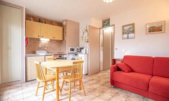 Aussois Apartment | 150m from ski slopes, 1st floor, balcony, tv, ski locker, 29m², Aussois
