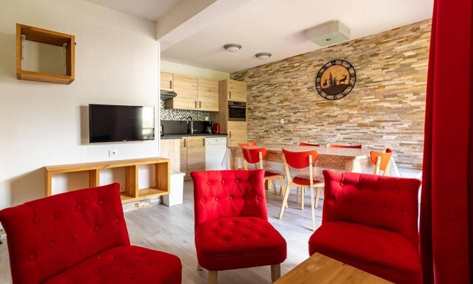 Les Orres Apartment | 150m from ski slopes, 5th floor, fitness, balcony, tv, ski locker, 73m², Les Orres
