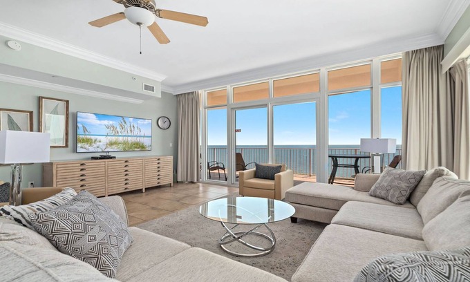 Gulf Shores Condo | 15th Floor 4BR Corner Unit at Phoenix Gulf Shores!