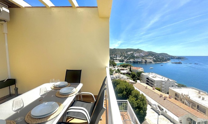 Almadraba-Canyelles Apartment | 2. Apartment with incredible views of the Bay of Roses with community pool.
