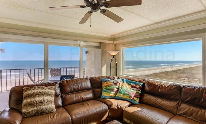 Fernandina Beach Condo | 2 Bed/2 Bath Oceanfront South facing condo sleeps 6. Beachfront balcony & pool.