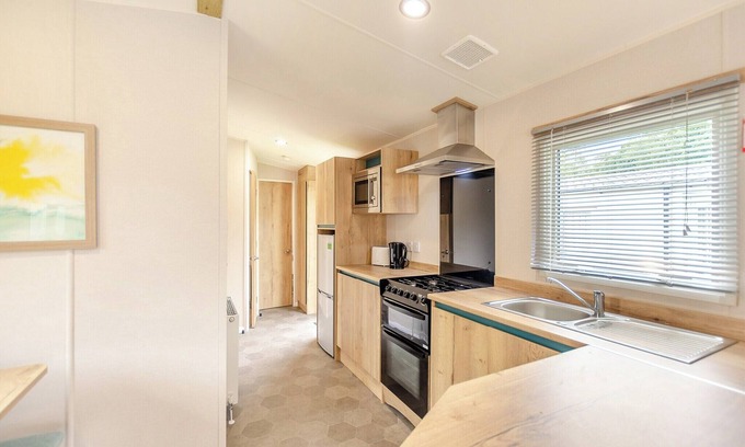 Longridge House | 2 Bedroom Ribchester Platinum caravan with balcony at the front.