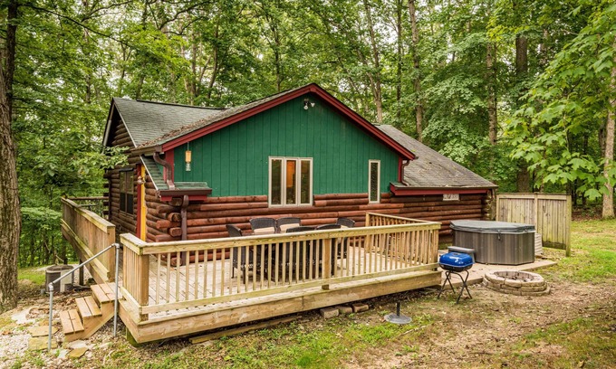 Nashville Cabin | 2 BR, 2 BA Log Cabin with Hot Tub, pet friendly