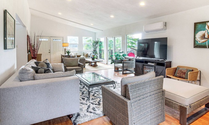 Coos Bay House | 2 Mi to Downtown Coos Bay: Home w/Deck, Fire Pits