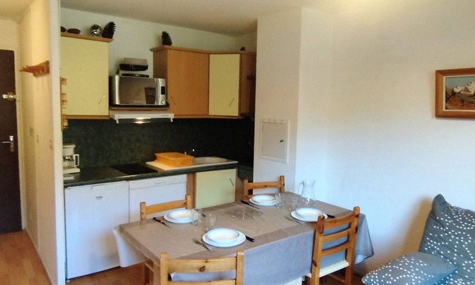 Prapoutel Apartment | 2-Room Apartment at the Foot of the Slopes, Terrace, Close to Lifts