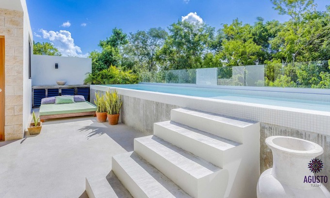 Tulum Apartment | 2-story PH, Private Terrace, Rooftop Pool & Lounge
