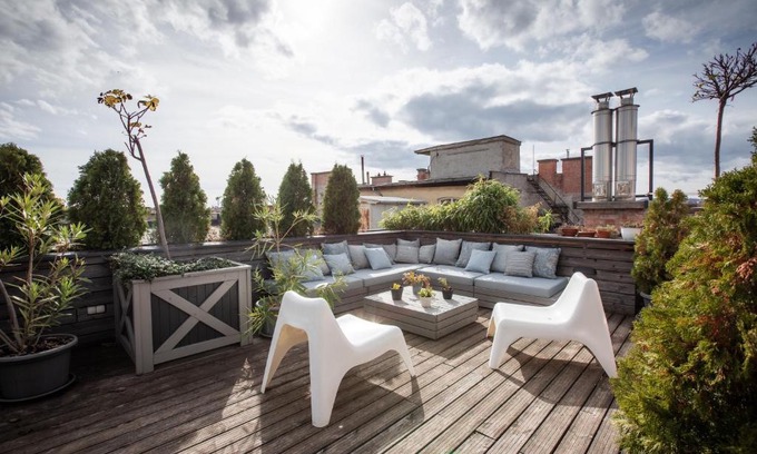 Terezvaros Apartment | 205m2 Penthouse with 75m2 Castle View Terrace and Barbercue - My Loft in Budapest