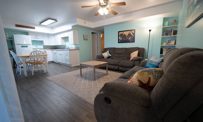 North End Apartment | 2bd Beach Apartment in OCNJ - Sleeps 8! Off-Street Parking and Beach Passes!