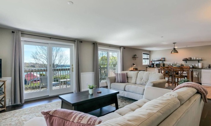 Southwest Harbor Condo | 2BR Condo + Ocean Views in Downtown SW [Seaglass]