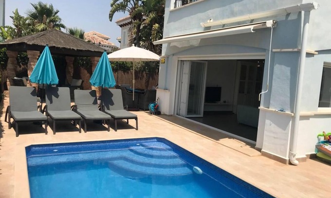 Torre-Pacheco House | 3 BED, 3 BATH STUNNING FRONT LINE GOLF VILLA WITH HEATED POOL
