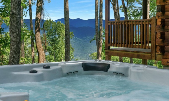 Bryson City Cabin | 3 Dog Night Cabin Hot tub|Firepit|Big Views