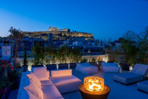 Anafiotika Apartment | 3 Level Acropolis Penthouse with Roof Garden Oasis