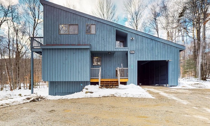 Ludlow House | 3-story dog-friendly home with private hot tub, firepit, grill, wood stove, EVC