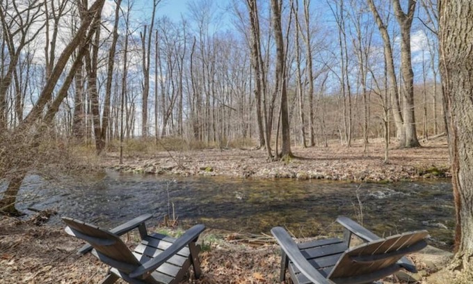 East Stroudsburg House | 30+ Day Stay - Dream Oasis by the Trout Stream – A Serene Colonial Retreat
