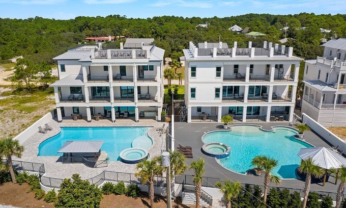 Dune Allen Beach House | 30A Retreat - 2 Homes with Gulf View & Outdoor Area