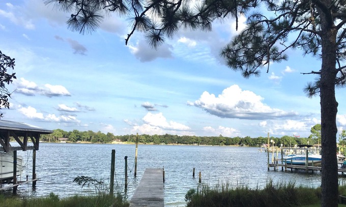 Fort Walton Beach House | 3Bd/2Ba Charming Waterfront Cottage with Private Beach/Dock ; Bring your boat!