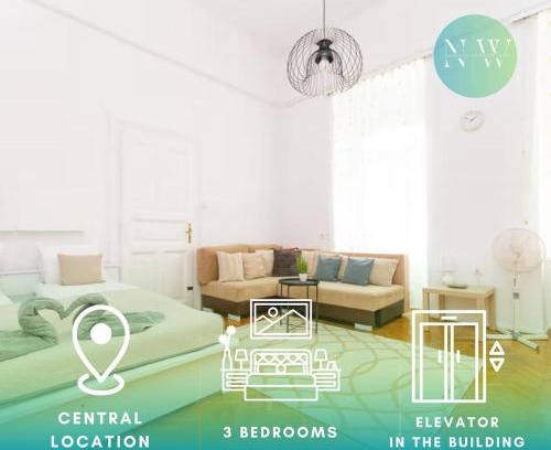 Belso-Ferencvaros Apartment | 3BDR Spacious Stay Getaway Suite by NW