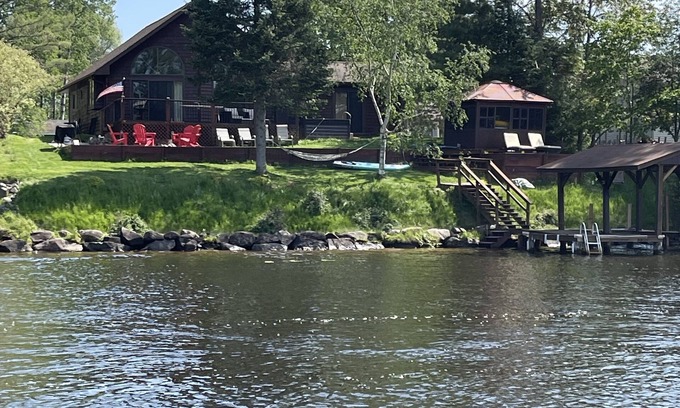 Eagle River House | 3BR Waterfront Home Steps to Downtown Eagle River