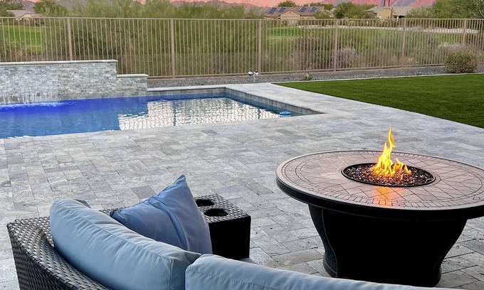 Estrella Mountain Ranch House | 4 bed 3.5 bath modern ranch home with private pool/spa and golf course view