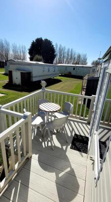 Chapel Saint Leonards Apartment | 4 Berth Static Caravan Golden Palm Resort with Decking