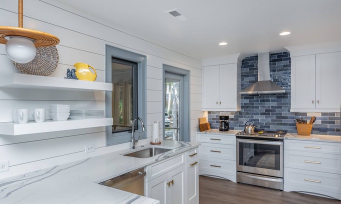 West Beach House | 44 Crested Flycatcher: 4BR Home Close to Beach, Credit for Bikes/Beach Gear