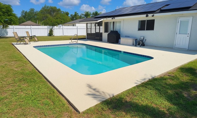Port Saint Lucie House | 4BR, 2BA with Heated Pool, BBQ, Fire pit in Port St. Lucie