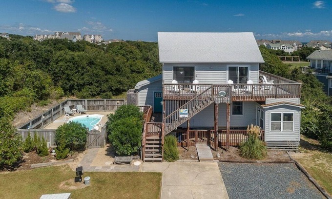 Duck House | 5 Bedrooms, 3 Full Baths, Outdoor Shower, Private Pool, Hot Tub, (Sleeps 10)