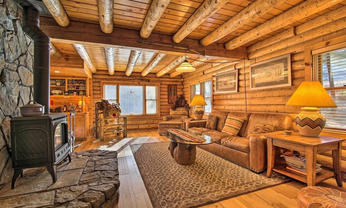 Arnold Cabin | 5 Mi to Hiking: Custom Cabin w/Deck in Arnold!