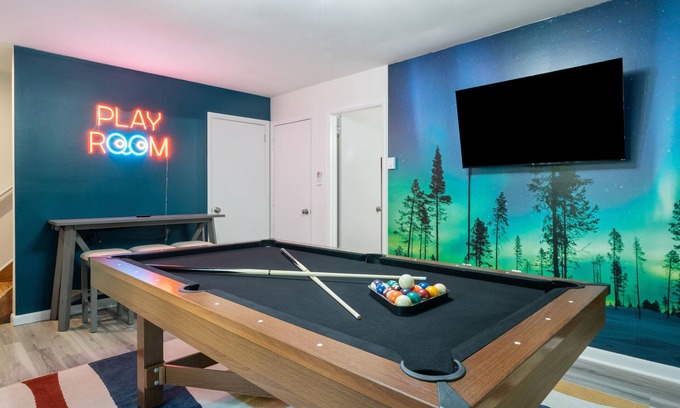 East Stroudsburg House | 5BR Modern Poconos Game House, Hot Tub, Fire Pit!n