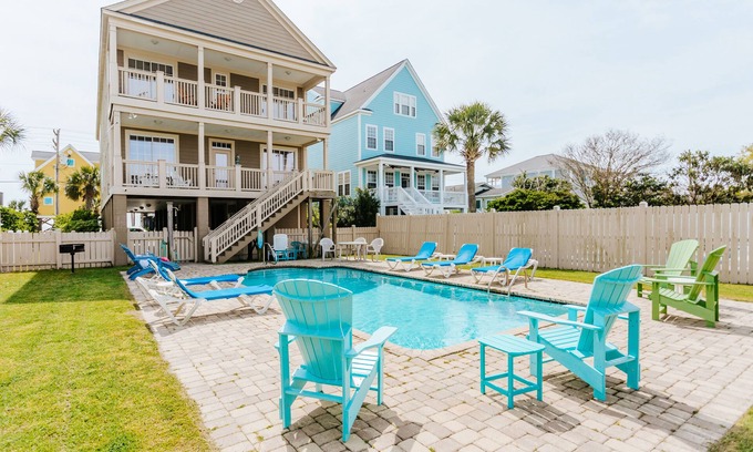 Garden City House | 6 bedroom-5.5 bathrooms in the heart of Garden City Beach*Heated Pool*